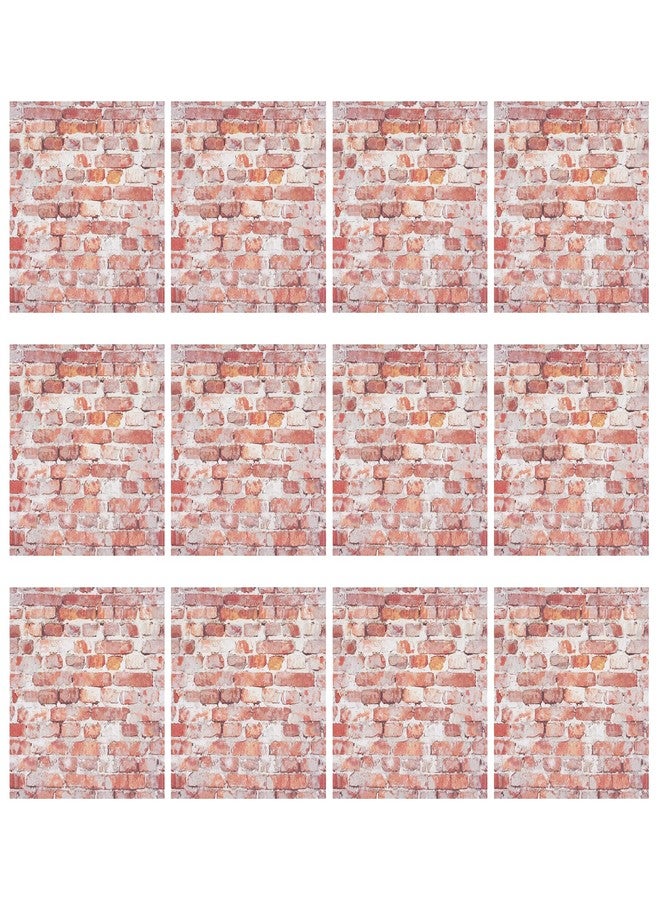 Cayway 12 PCS Self-Adhesive Wall Cladding Miniatur Floor Tiles Mini DIY Floorboards for Mini House (Style A) - Image 1